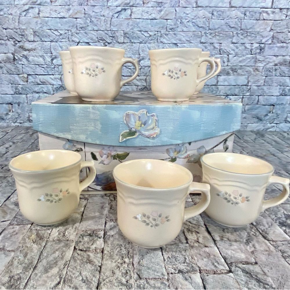 Pfaltzgraff Remembrance Coffee Mugs Set of 7